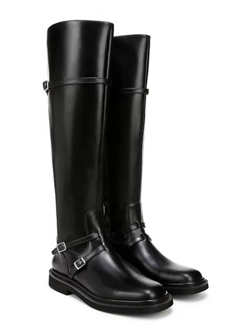 SARTO Boots NWT Knee High Equestrian Riding Anthropologie Leather Black Size 6